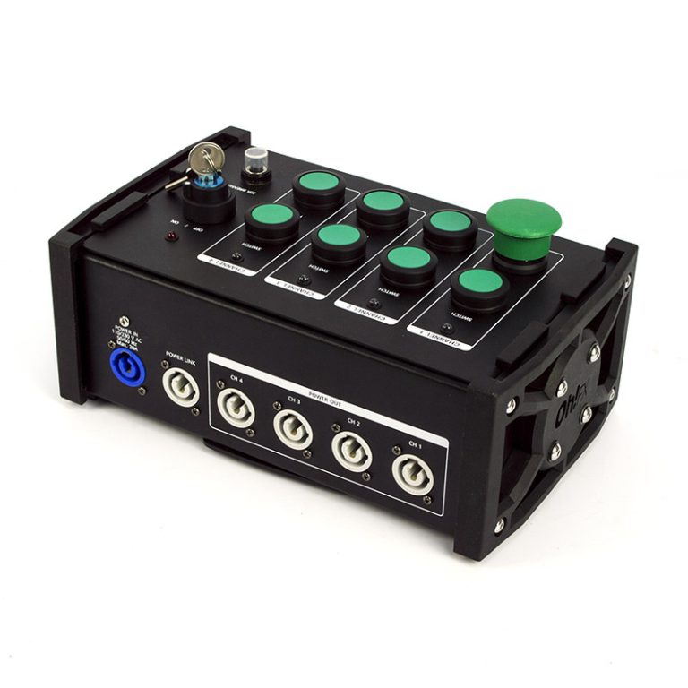 Kopia 4 CHANNEL FX PUSHER DOUBLE FUNCTION_ FIRE_FLASH OR ON-OFF SWITCH BUTTON OF 4 CHANNELS